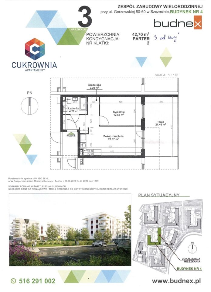 Mieszkanie 2-pokojowe Szczecin Gumieńce, ul. Gorzowska. Zdjęcie 26
