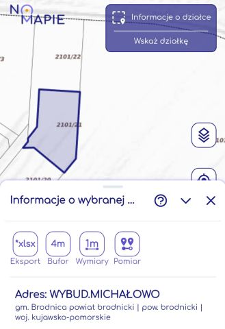 Działka budowlana Wybudowanie Michałowo, ul. Polna. Zdjęcie 1