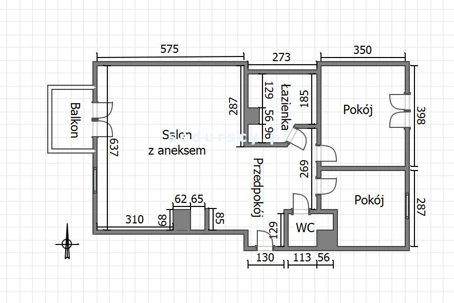 Mieszkanie 3-pokojowe Kraków Prądnik Biały, os. Wolfganga Amadeusa Mozarta. Zdjęcie 49