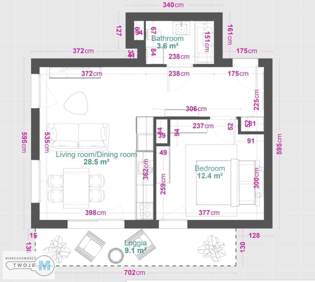 Mieszkanie 2-pokojowe Kielce Centrum. Zdjęcie 9