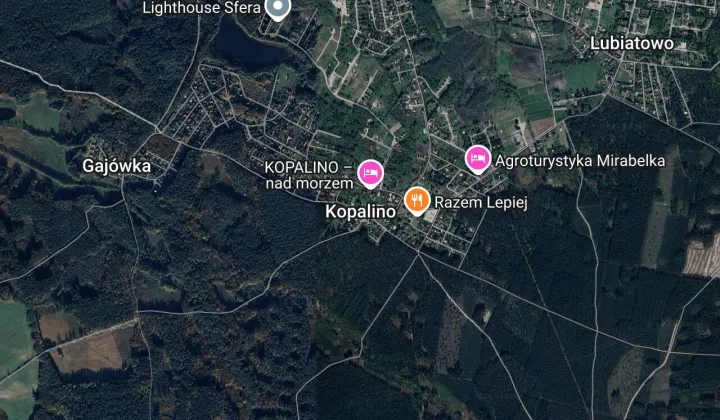 Działka inwestycyjna Kopalino