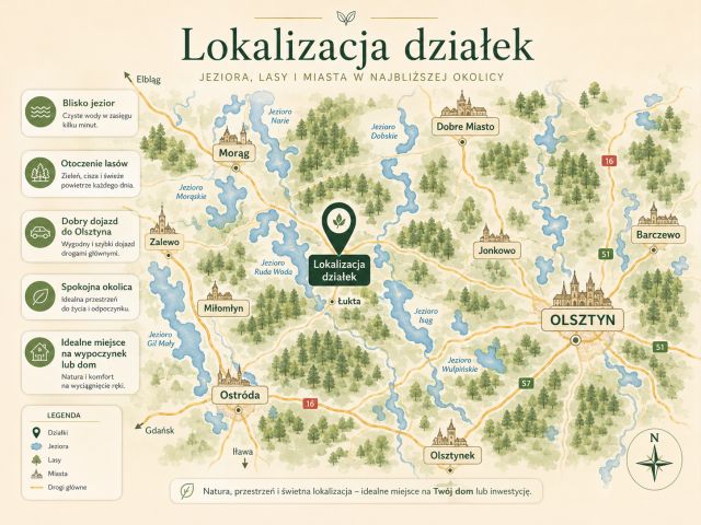 Działka budowlana Komorowo. Zdjęcie 2