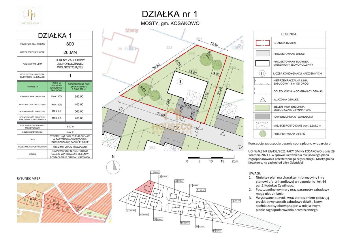 Działka inwestycyjna Mosty, ul. Modrzewiowa. Zdjęcie 8