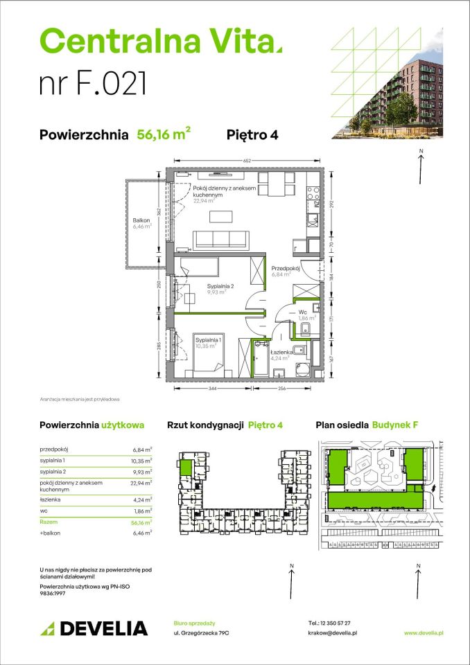 Mieszkanie 3-pokojowe Kraków Czyżyny, ul. Romana Ciesielskiego. Zdjęcie 14