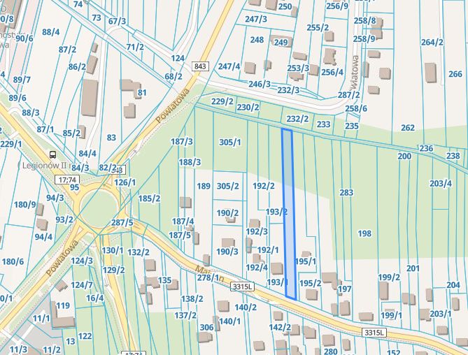 Działka budowlana Zamość Majdan, ul. Majdan