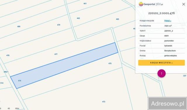 Działka rolna Borzytuchom. Zdjęcie 1