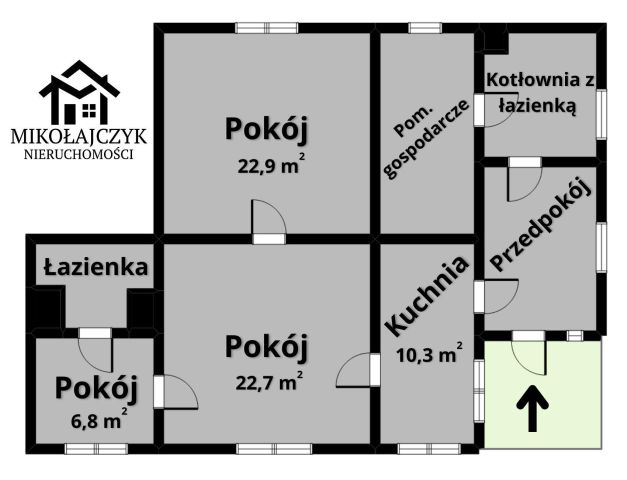 Mieszkanie 3-pokojowe Bartoszyce. Zdjęcie 16
