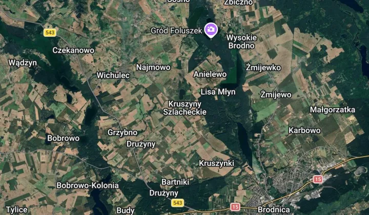 Działka budowlana Kruszyny Szlacheckie