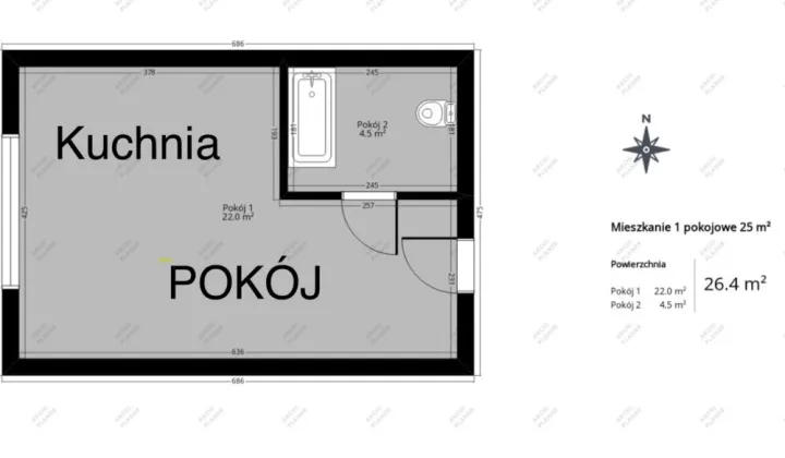 Mieszkanie 1-pokojowe Gdynia Wzgórze Świętego Maksymiliana