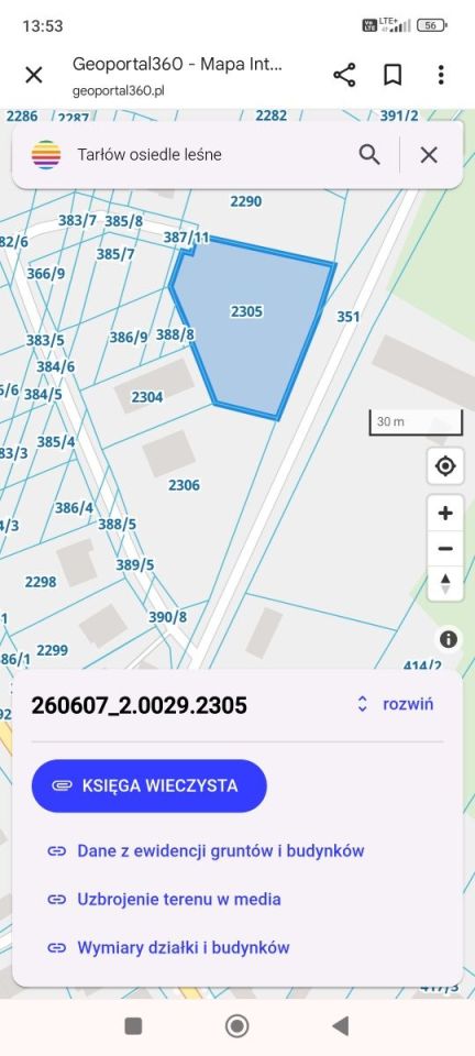 Działka budowlana Tarłów, os. Leśne. Zdjęcie 3