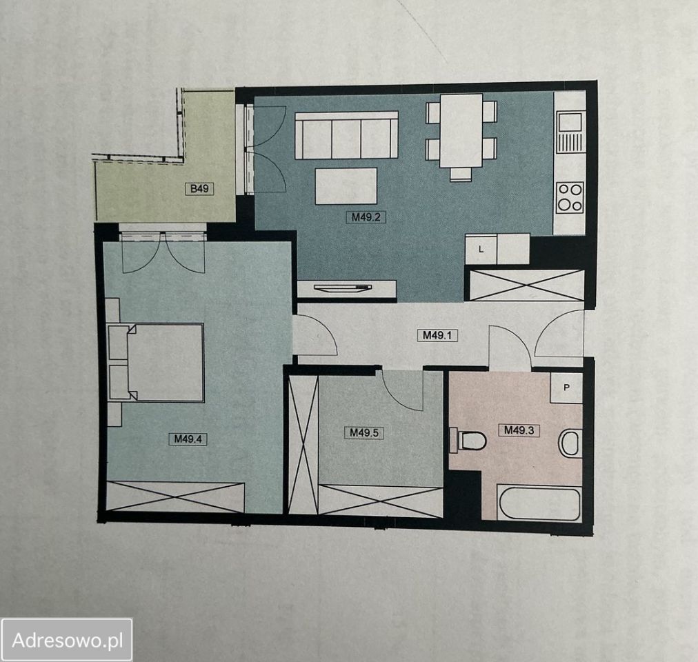 Mieszkanie 3-pokojowe Rzeszów Drabinianka. Zdjęcie 5