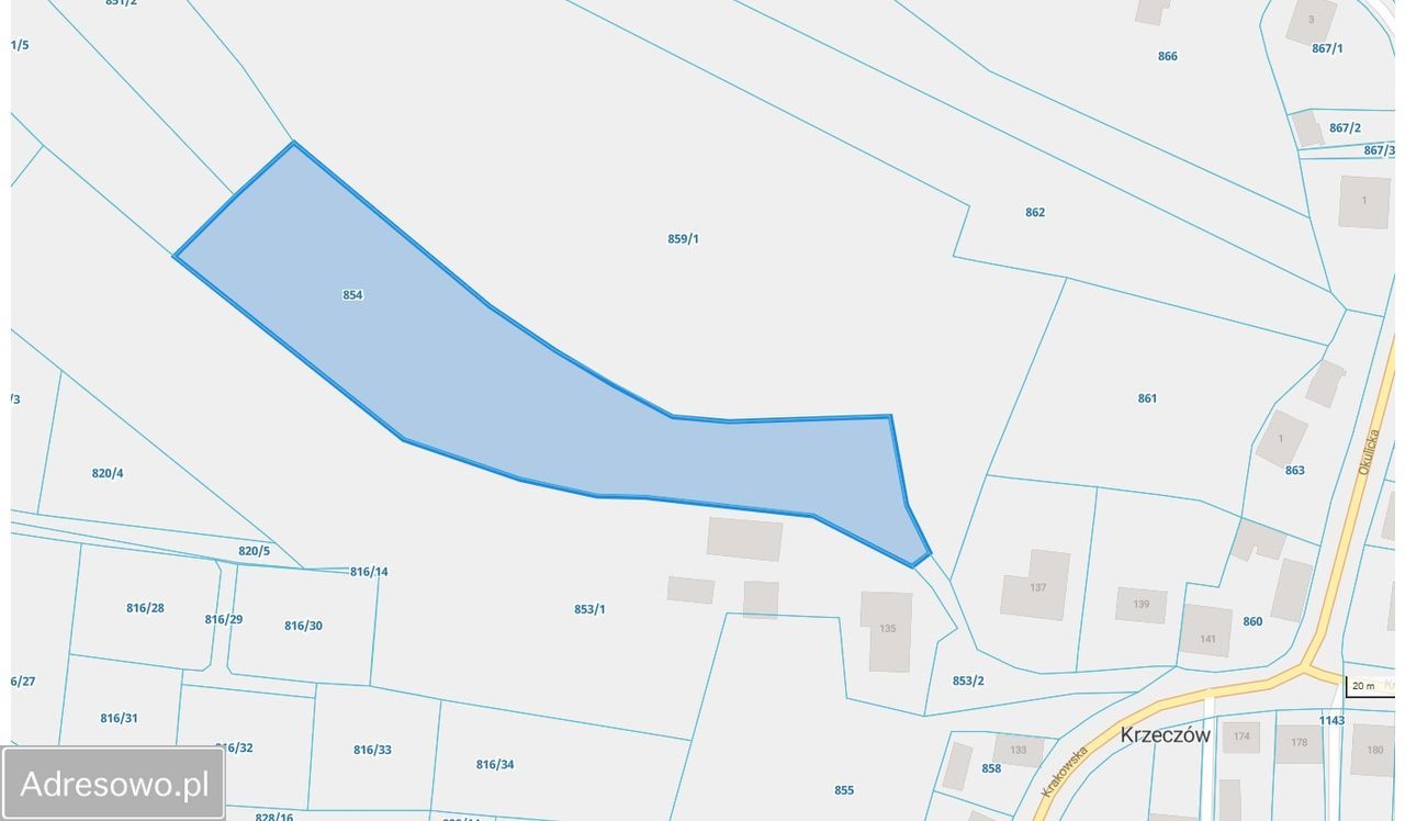 Działka budowlana Krzeczów. Zdjęcie 3