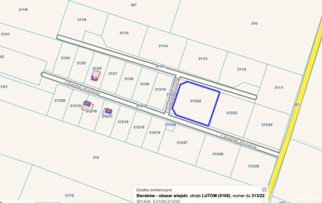 Działka budowlana Lutom, ul. os. Różane. Zdjęcie 4
