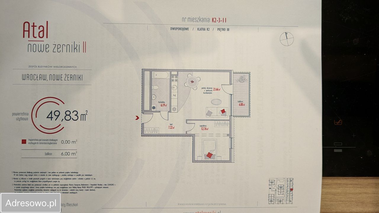 Mieszkanie 2-pokojowe Wrocław Żerniki, al. Architektów. Zdjęcie 19