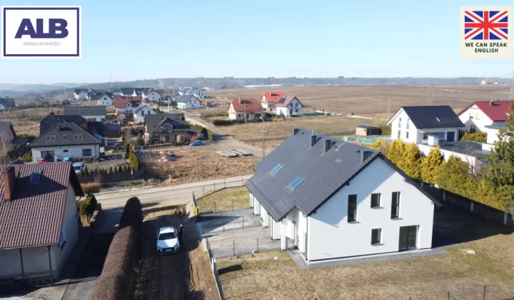 bliźniak, 6 pokoi Kiełpino