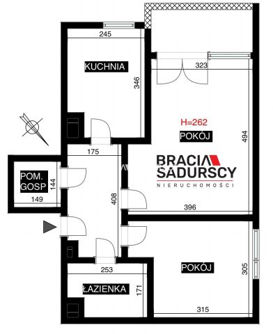 Mieszkanie 2-pokojowe Kraków Czyżyny, ul. Bolesława Orlińskiego. Zdjęcie 21