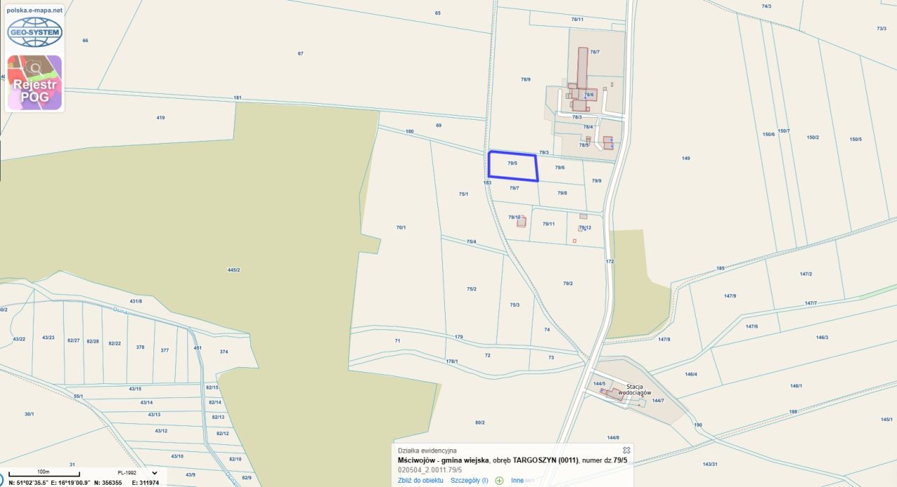 Działka rolno-budowlana Targoszyn. Zdjęcie 8