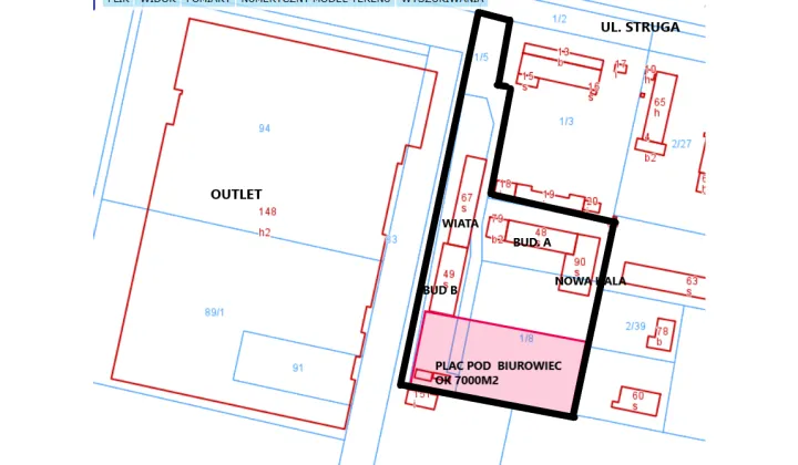Nieruchomość komercyjna Szczecin Bukowe, ul. Andrzeja Struga