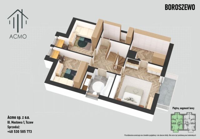 bliźniak, 4 pokoje Boroszewo. Zdjęcie 5