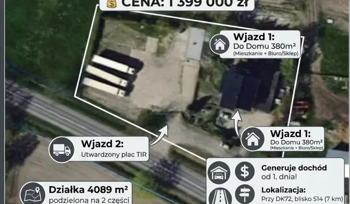 dom wolnostojący, 8 pokoi Nowy Adamów, Brak