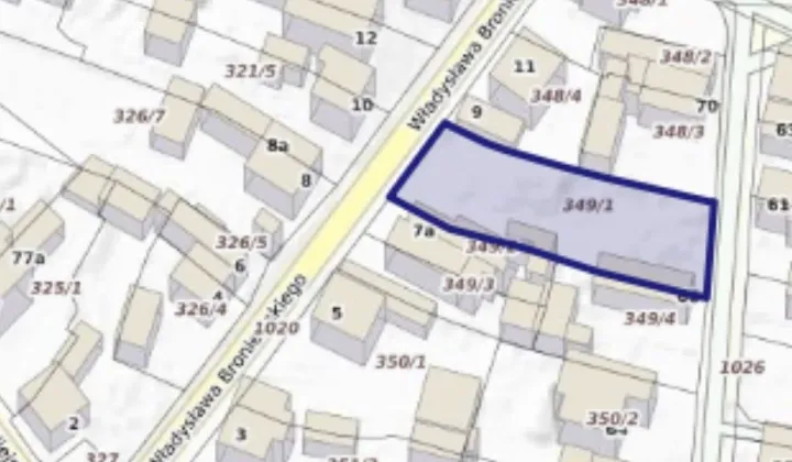 Działka budowlana Dąbrowa Górnicza Ujejsce, ul. Władysława Broniewskiego