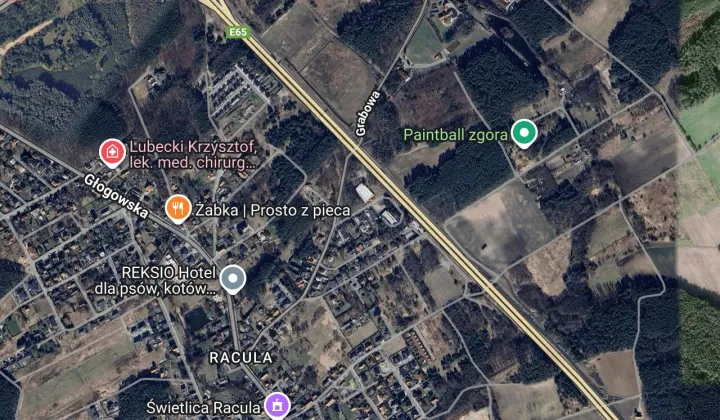 Działka siedliskowa Zielona Góra Racula, ul. Racula-Ruciana