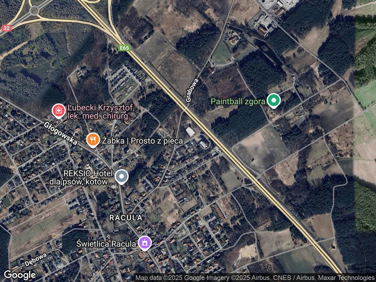 Działka siedliskowa Zielona Góra Racula, ul. Racula-Ruciana