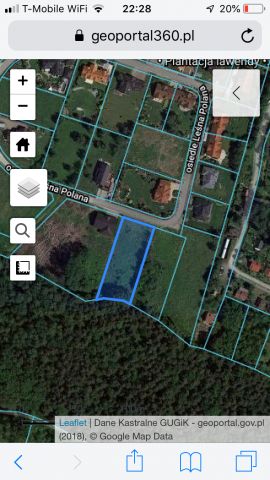 Działka budowlana Zabierzów, os. Leśna Polana. Zdjęcie 1