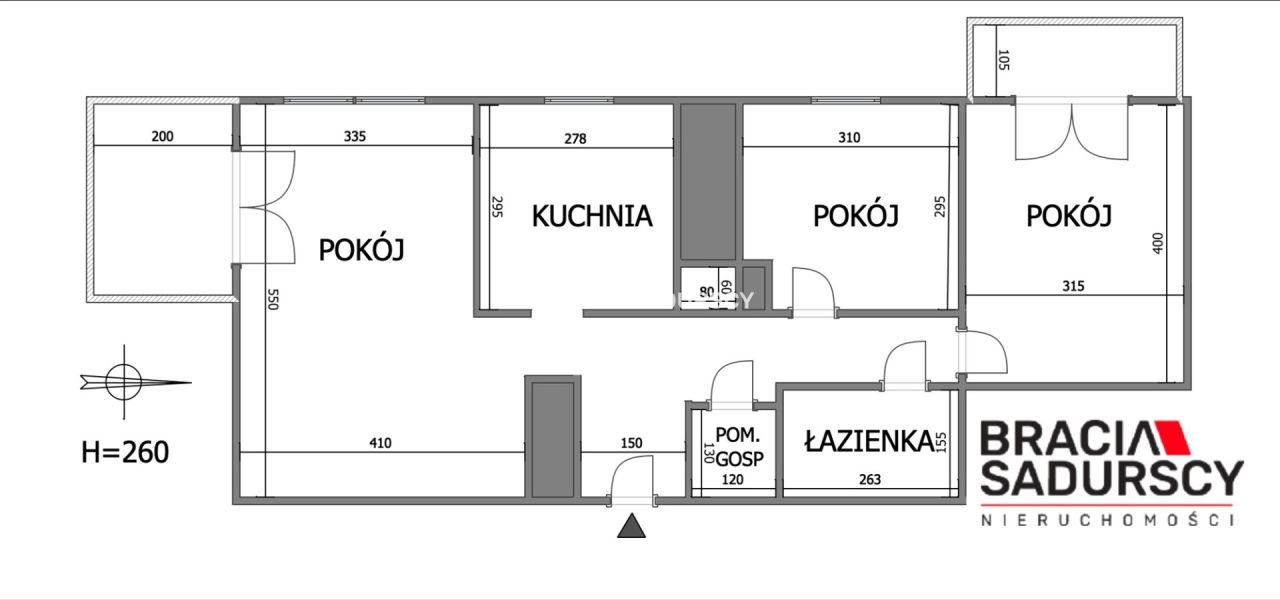Mieszkanie 3-pokojowe Kraków Dębniki, ul. Borkowska. Zdjęcie 22