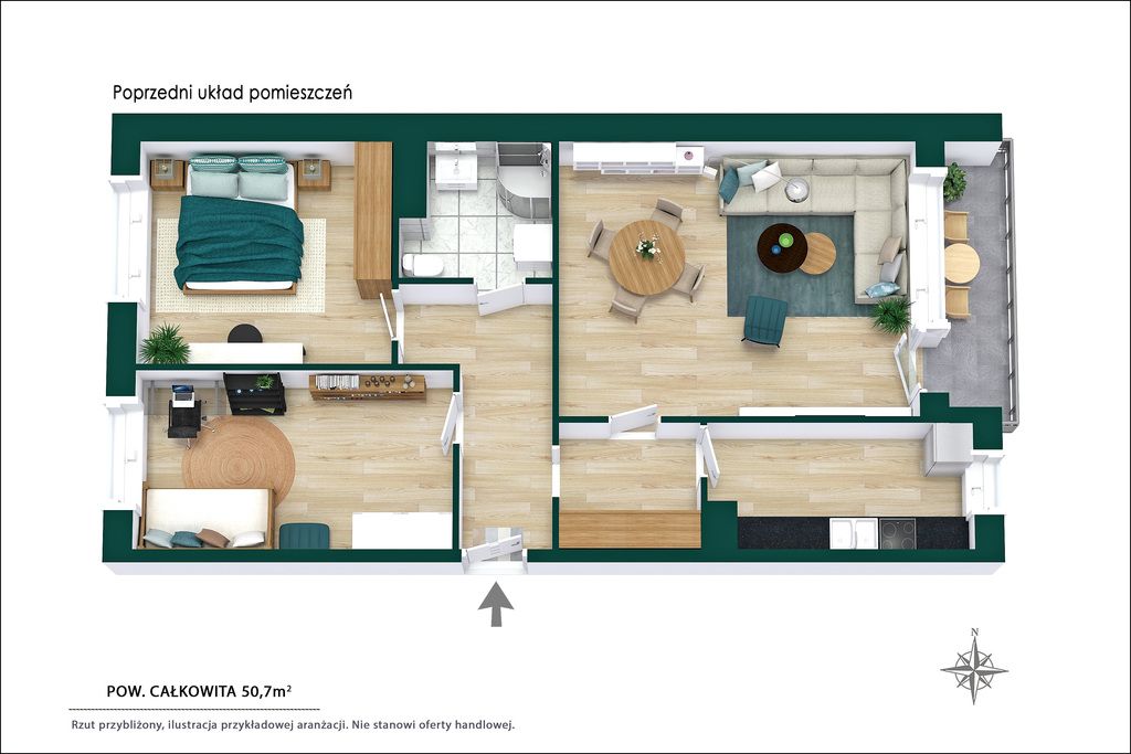 Mieszkanie 2-pokojowe Warszawa Bielany, ul. Honoriusza Balzaka. Zdjęcie 14