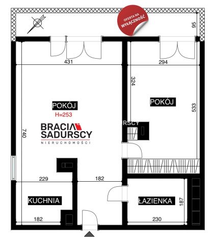 Mieszkanie 2-pokojowe Kraków Czyżyny, al. Jana Pawła II. Zdjęcie 32