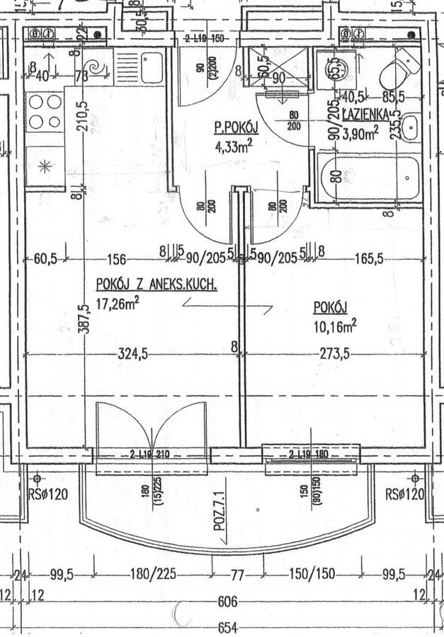 Mieszkanie 2-pokojowe Poznań, os. Stefana Batorego. Zdjęcie 5