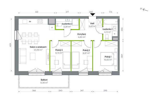 Mieszkanie 4-pokojowe Warszawa Targówek, ul. Oliwska. Zdjęcie 16