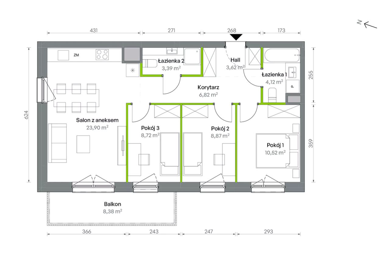 Mieszkanie 4-pokojowe Warszawa Targówek, ul. Oliwska. Zdjęcie 16