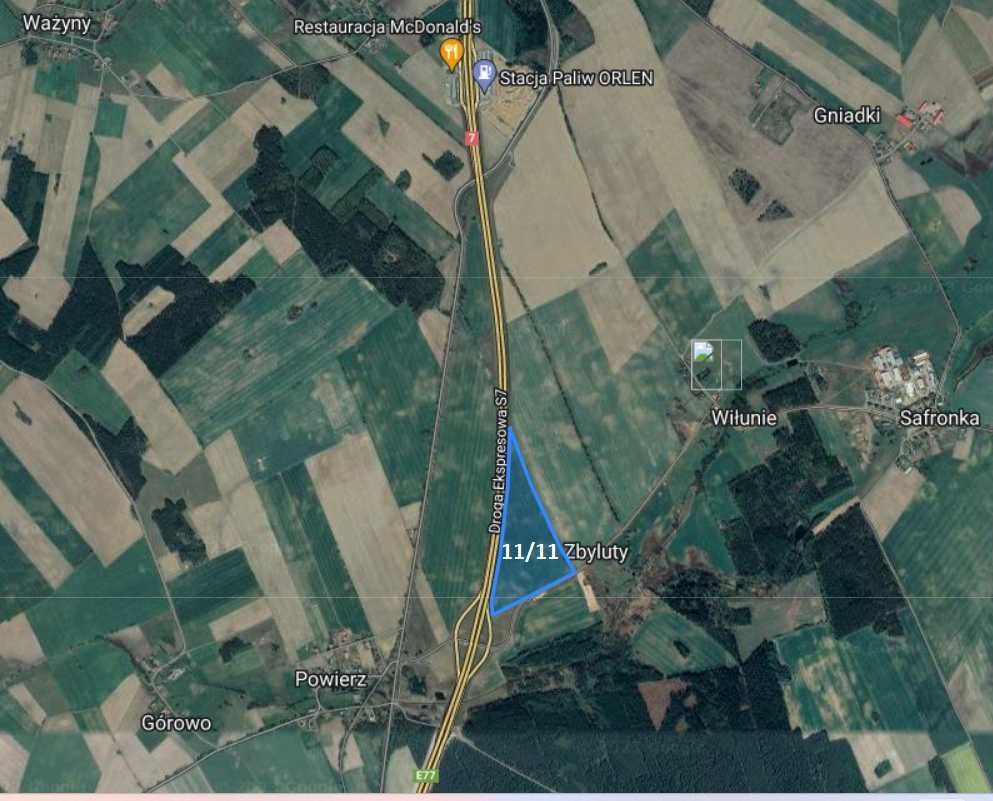 Działka inwestycyjna Powierz. Zdjęcie 3