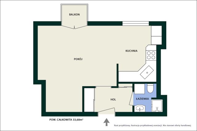 Mieszkanie 1-pokojowe Warszawa Śródmieście, ul. Stanisława Dubois. Zdjęcie 14