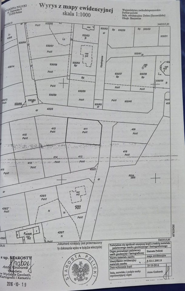 Działka budowlana Bezrzecze, ul. Nad Ruczajem. Zdjęcie 2