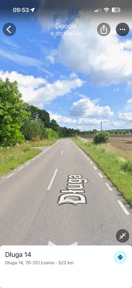 Działka rolno-budowlana Łosino, ul. Długa. Zdjęcie 3