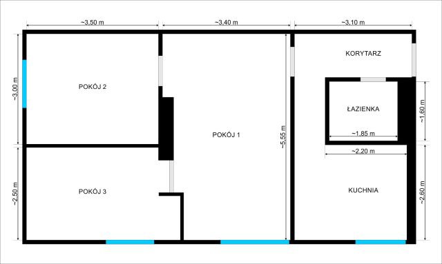 Mieszkanie 3-pokojowe Działdowo, ul. Marii Skłodowskiej-Curie. Zdjęcie 1