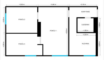 Mieszkanie 3-pokojowe Działdowo, ul. Marii Skłodowskiej-Curie