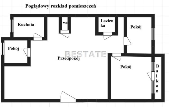 Mieszkanie 3-pokojowe Pabianice Bugaj. Zdjęcie 10