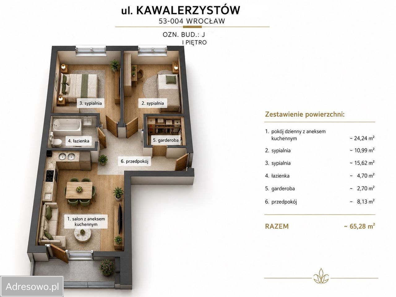 Mieszkanie 3-pokojowe Wrocław Partynice, ul. Kawalerzystów. Zdjęcie 13