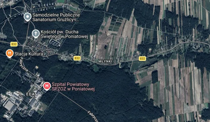 Działka rolna Poniatowa Młynki, pole orne