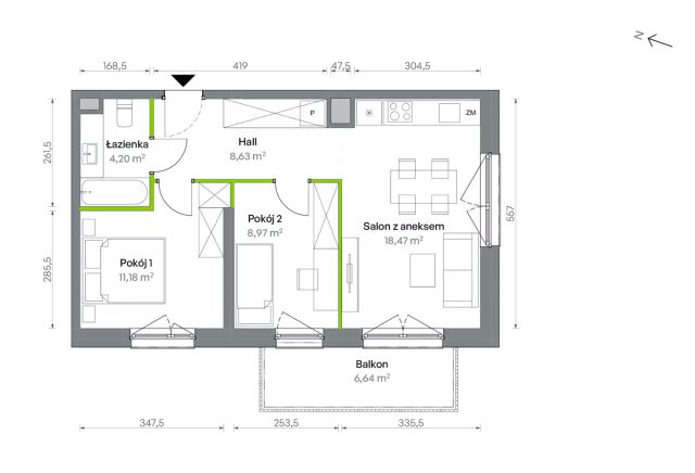 Mieszkanie 3-pokojowe Warszawa Targówek, ul. Oliwska. Zdjęcie 16