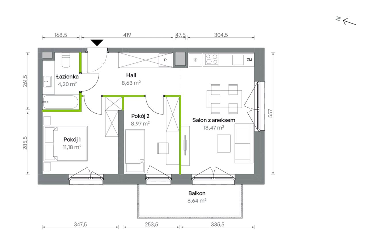 Mieszkanie 3-pokojowe Warszawa Targówek, ul. Oliwska. Zdjęcie 16
