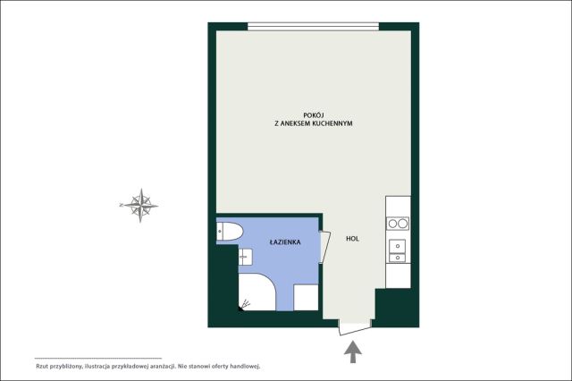 Mieszkanie 1-pokojowe Warszawa Bielany, ul. Słodowiec. Zdjęcie 14