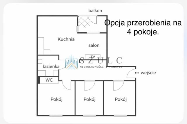 Mieszkanie 3-pokojowe Suwałki Centrum, os. Osiedle II. Zdjęcie 4