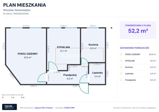 Mieszkanie 2-pokojowe Wrocław, ul. Nowowiejska. Zdjęcie 2
