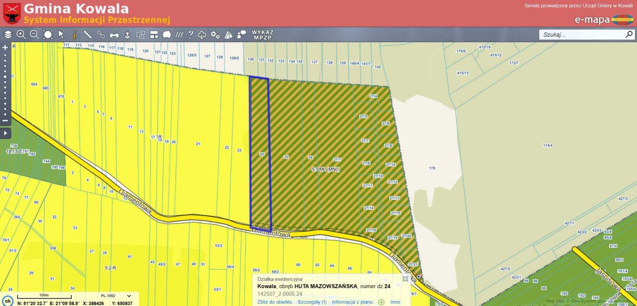 Działka inwestycyjna Huta Mazowszańska. Zdjęcie 3