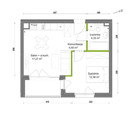 Mieszkanie 2-pokojowe Wrocław Ołtaszyn, ul. Orawska. Zdjęcie 8
